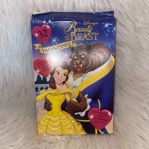Vintage Disney Beauty and The Beast Cleo Valentines Boxed School Cards NEW